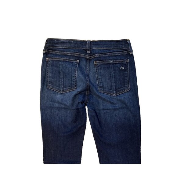 Rag & Bone Jeans Womens 28 Dark Denim Low Rise Kensington 28x30 W1502K520 - Picture 4 of 9